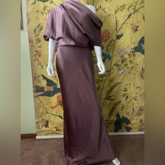 BHLDN Amsale
Draped Satin One Shoulder Dress - Picture 5 of 8